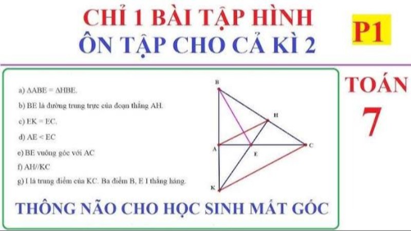 Bài tập theo chương Toán 7 - Hình học phẳng